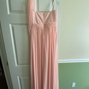 COPY - Blush Pink Birdy Grey bridesmaid dress